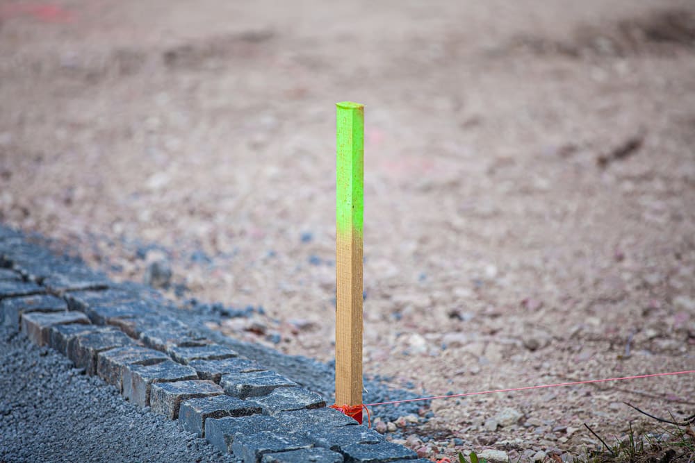 Green Coloured Survey Pegs
