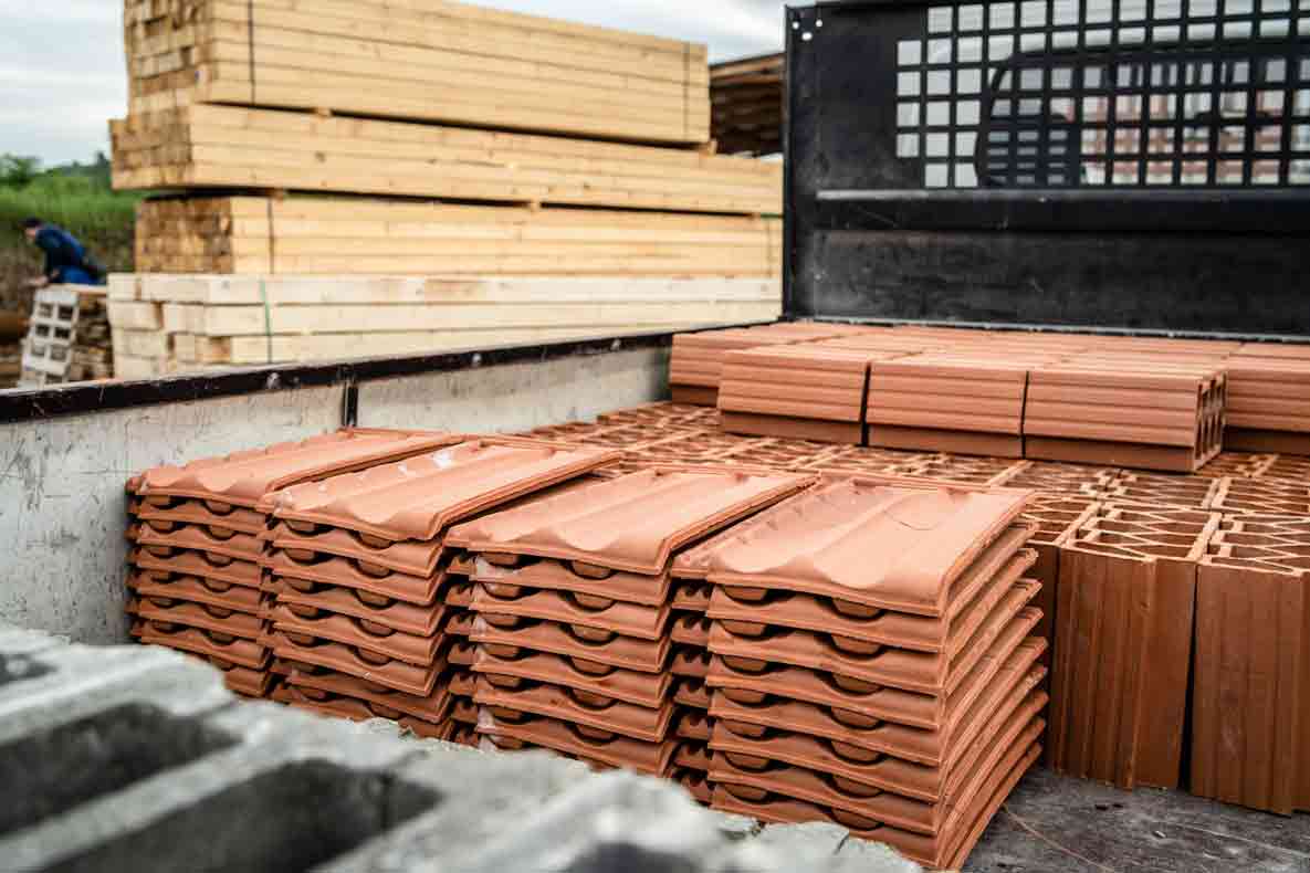Building Supply In A Construction Site