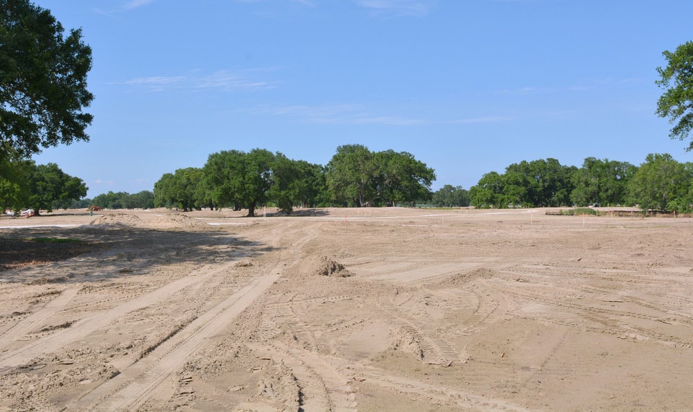 Survey Pegs In An Open Area