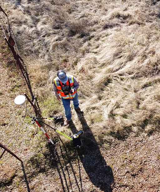 Ongoing Inspection of Surveyor — Premium Pegs for Surveying & More in Drilling of Timber Woods — Premium Pegs for Surveying & More in Lake Macquarie, NSW